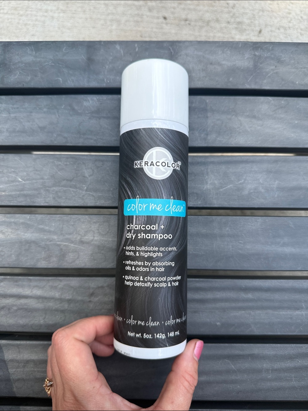 Color Me Clean Charcoal Dry Shampoo - Black